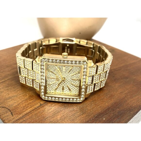 JBW Women's Watch J6386A Cristal Diamond Gold Stainless Steel Swiss Quartz 28mm - Picture 8 of 14